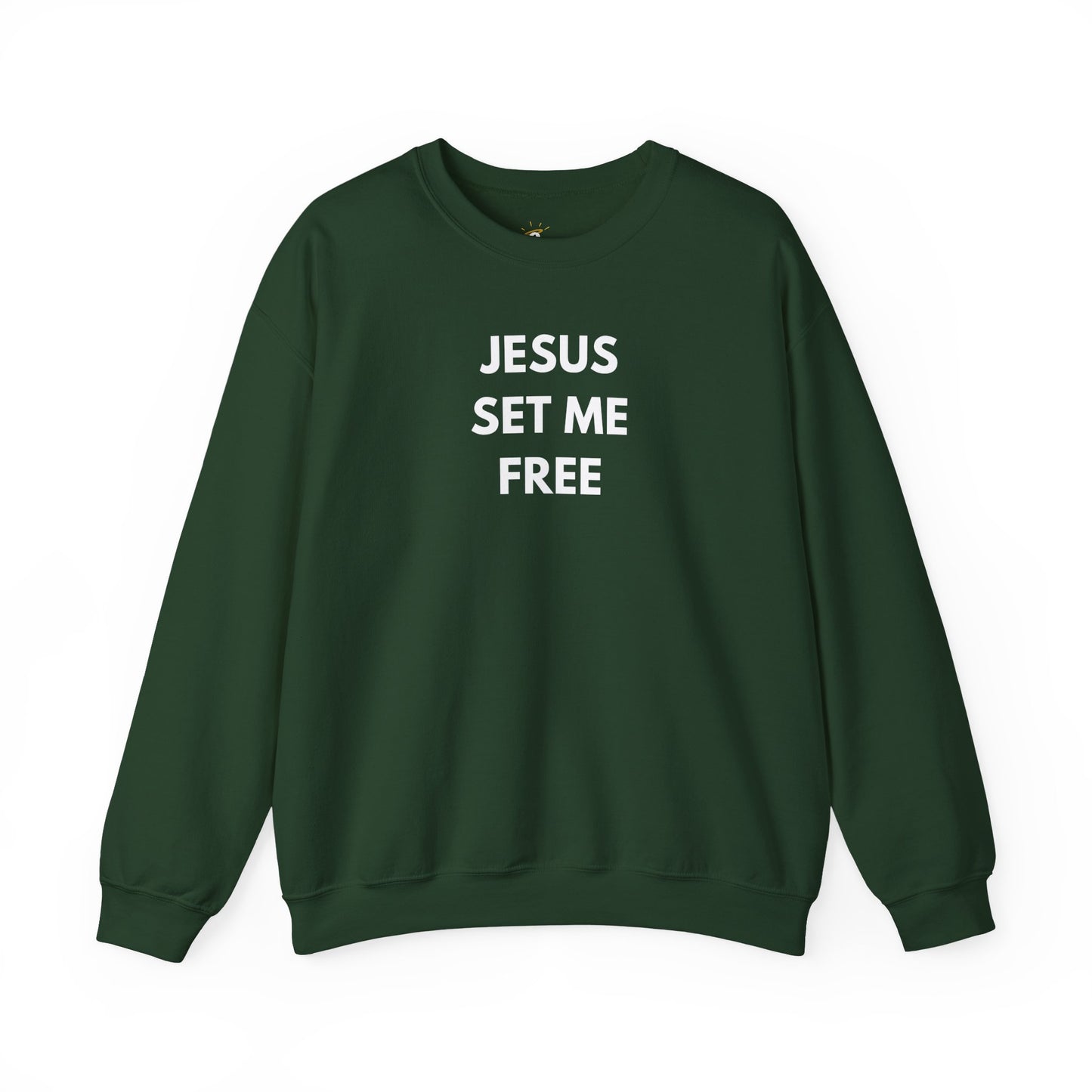 Jesus Set Me Free Unisex Heavy Blend™ Crewneck Sweatshirt