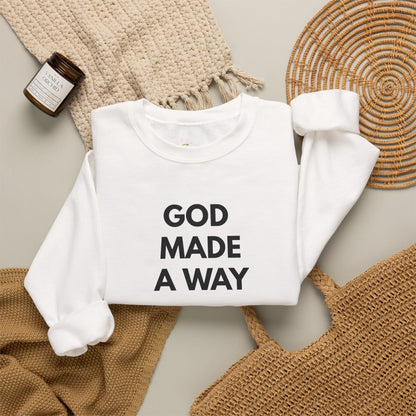 God Made A Way Unisex Heavy Blend™ Crewneck Sweatshirt