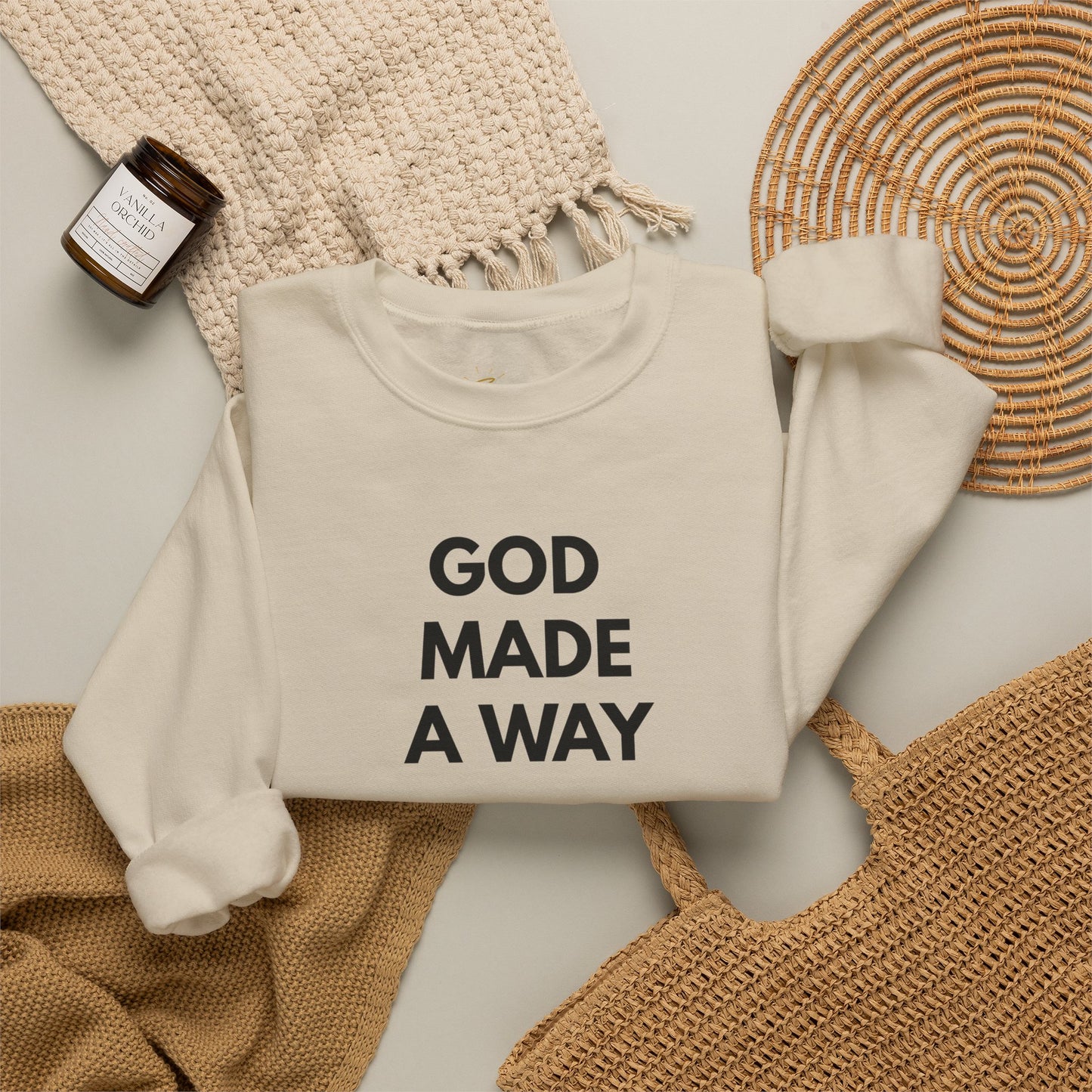 God Made A Way Unisex Heavy Blend™ Crewneck Sweatshirt