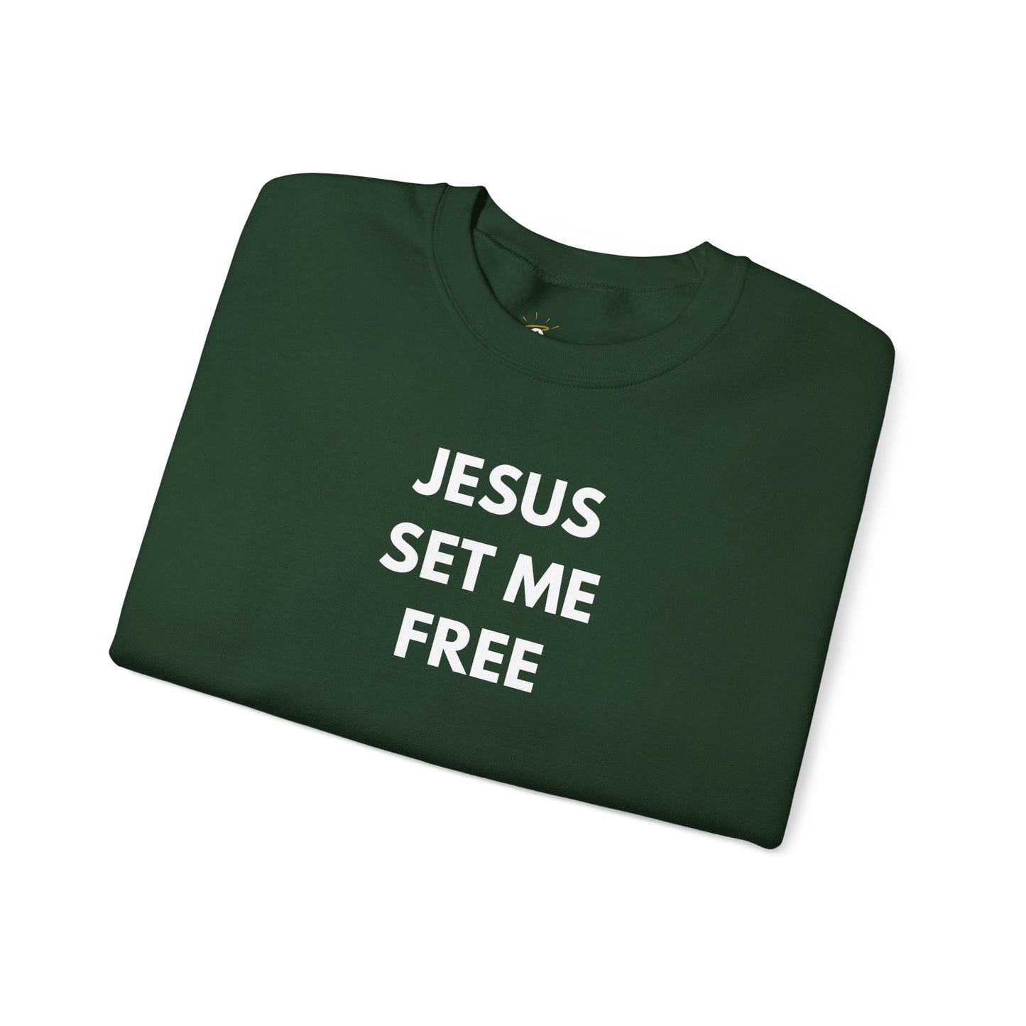 Jesus Set Me Free Unisex Heavy Blend™ Crewneck Sweatshirt