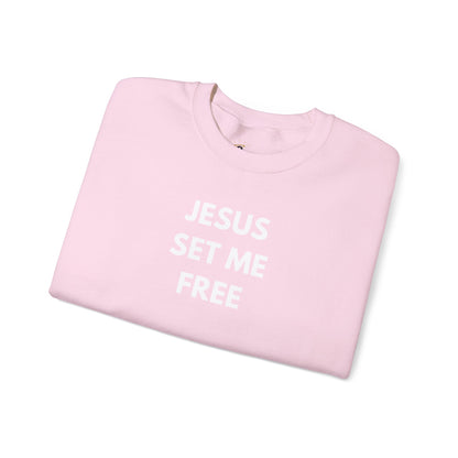 Jesus Set Me Free Unisex Heavy Blend™ Crewneck Sweatshirt