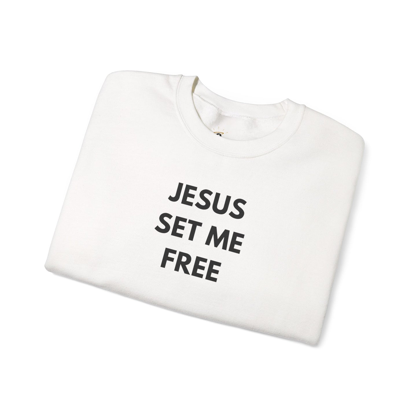 Jesus Set Me Free Unisex Heavy Blend™ Crewneck Sweatshirt