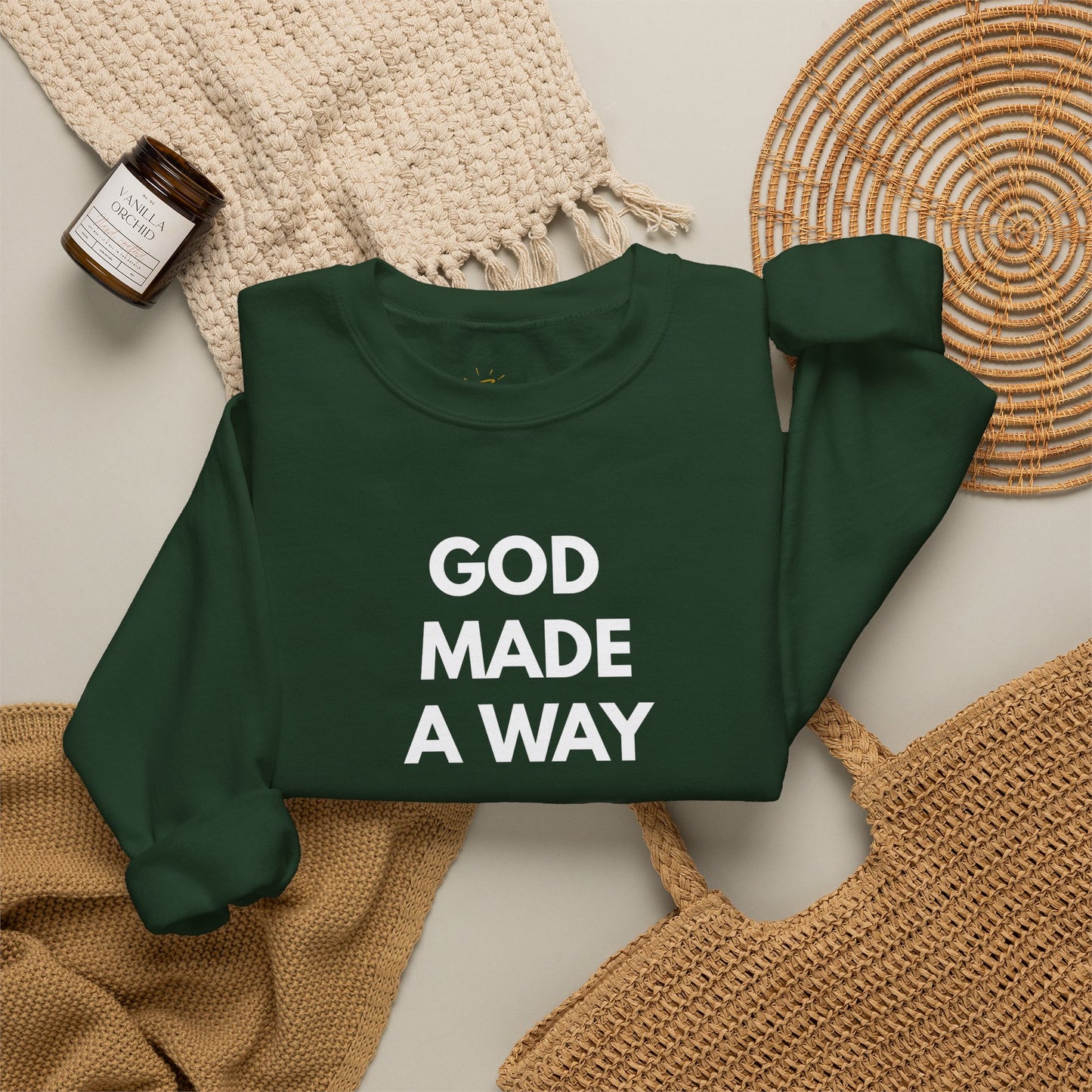 God Made A Way Unisex Heavy Blend™ Crewneck Sweatshirt