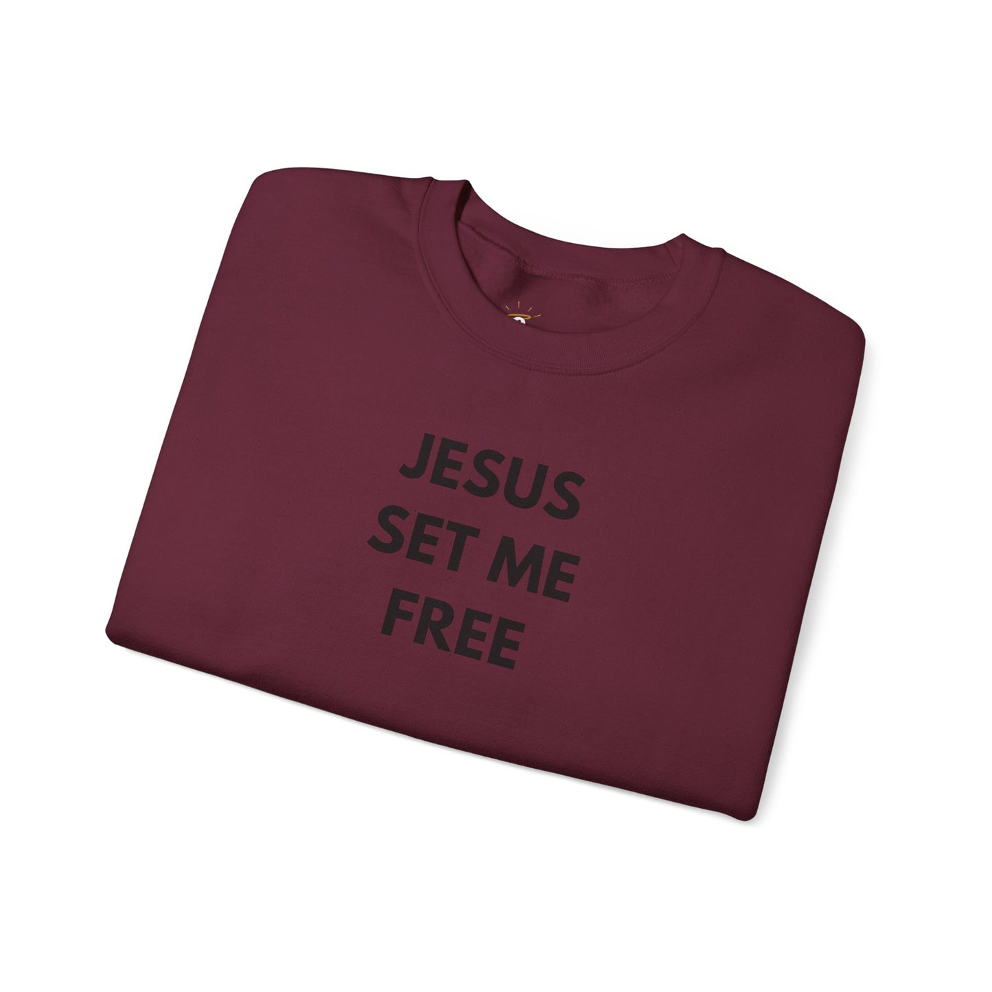 Jesus Set Me Free Unisex Heavy Blend™ Crewneck Sweatshirt