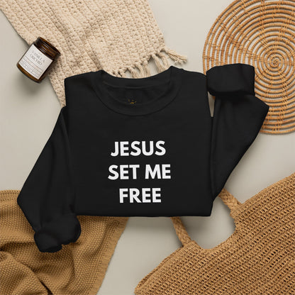 Jesus Set Me Free Unisex Heavy Blend™ Crewneck Sweatshirt